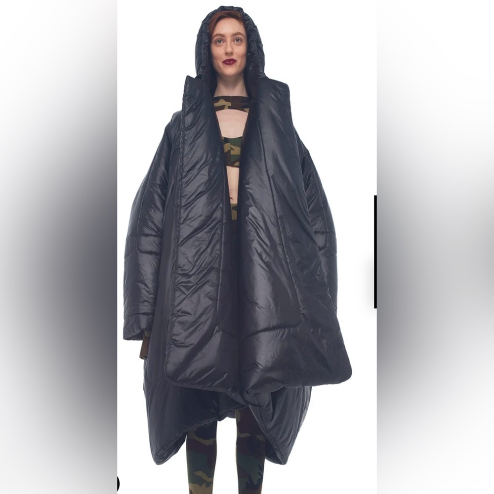 HOODED BLANKET SLEEPING BAG BY NORMA KAMALI